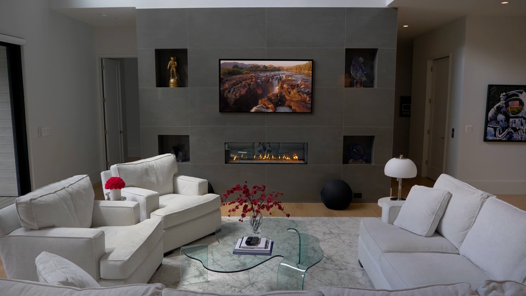 Modern Style High End Luxury Custom Home by Design Build Firm AV Architects and Builders in Great Falls Northern Virginia