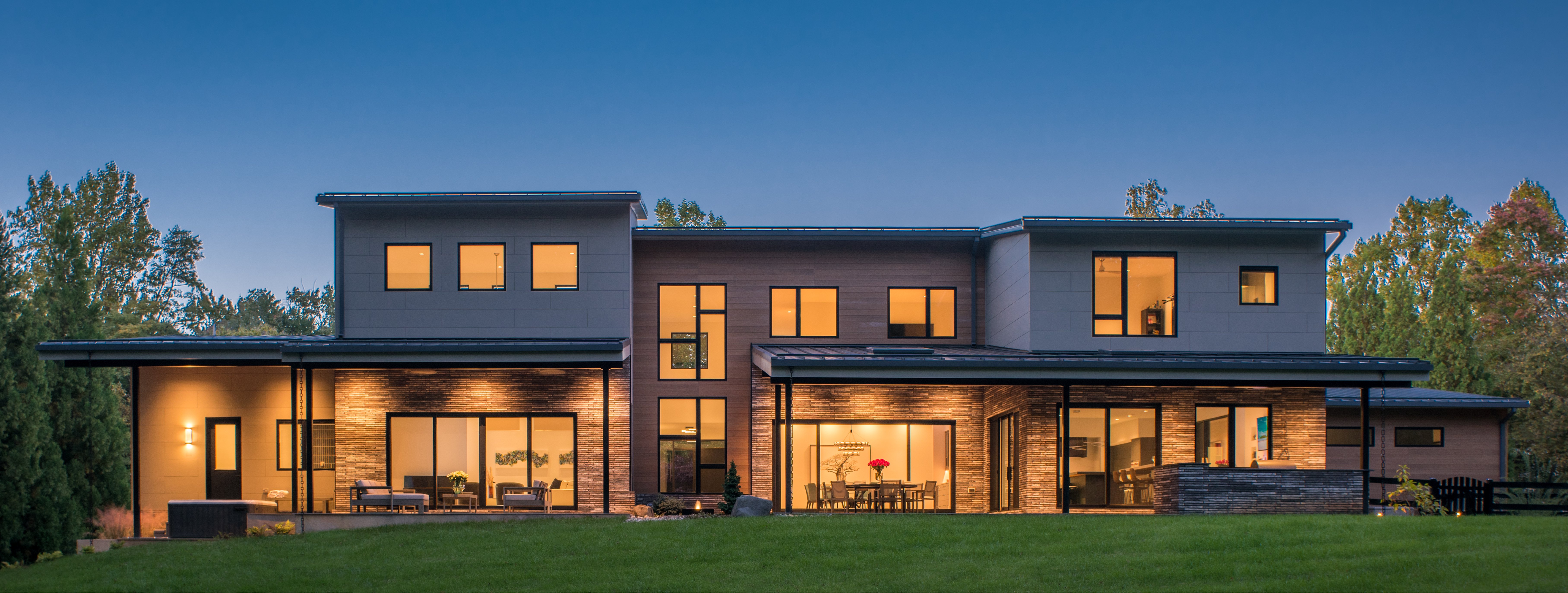 Modern Style Custom Home by AV Architects and Builders in Great Falls Northern Virginia