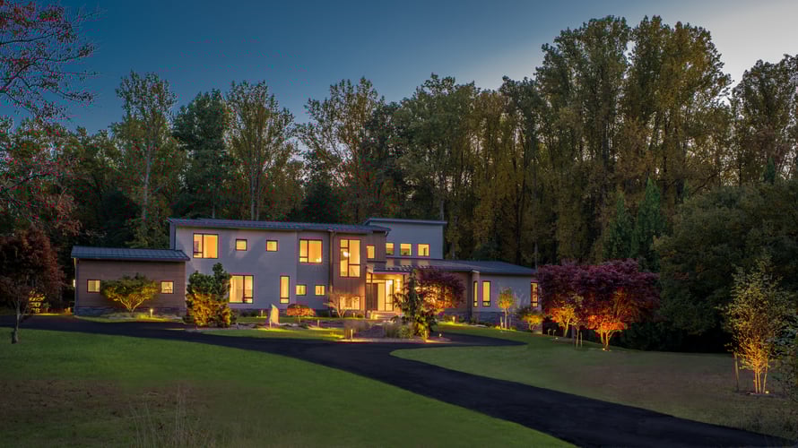 Modern Style High End Luxury Custom Home by Design Build Firm AV Architects and Builders in Great Falls Virginia Northern Virginia Custom Home Builders The Architect House