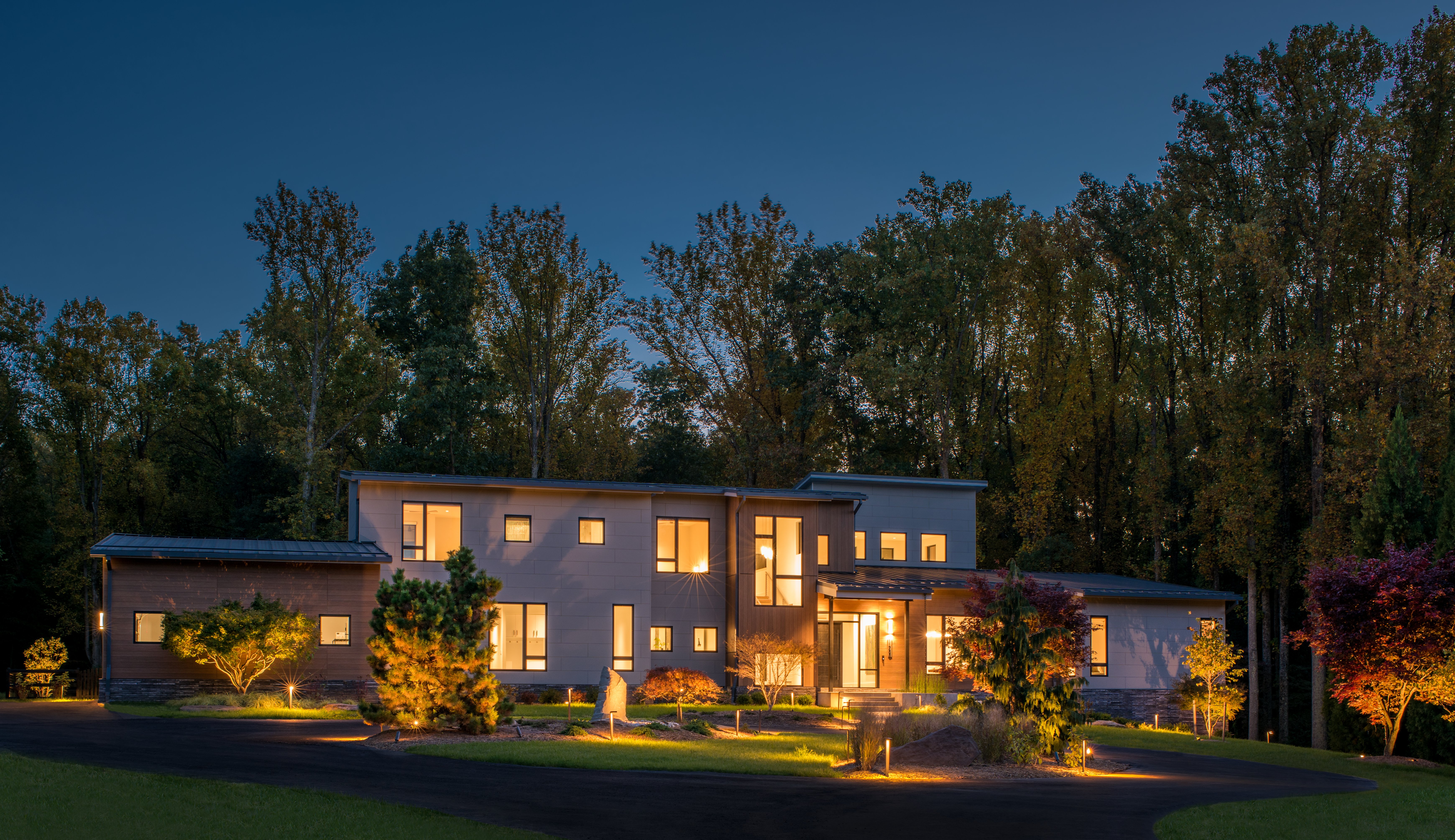 Modern Style High End Luxury Custom Home by Design Build Firm AV Architects and Builders in Great Falls Northern Virginia