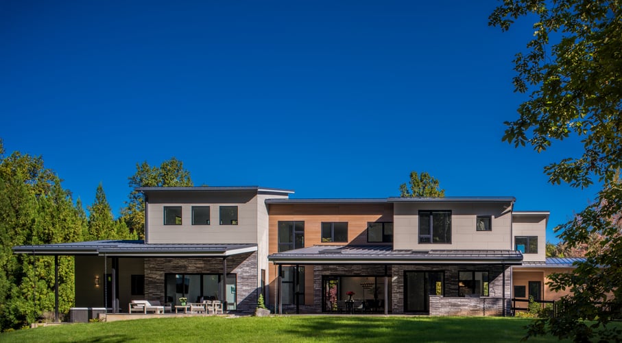 Modern Style High End Luxury Custom Home by Design Build Firm AV Architects and Builders in Great Falls Virginia Northern Virginia Custom Home Builders The Architect House