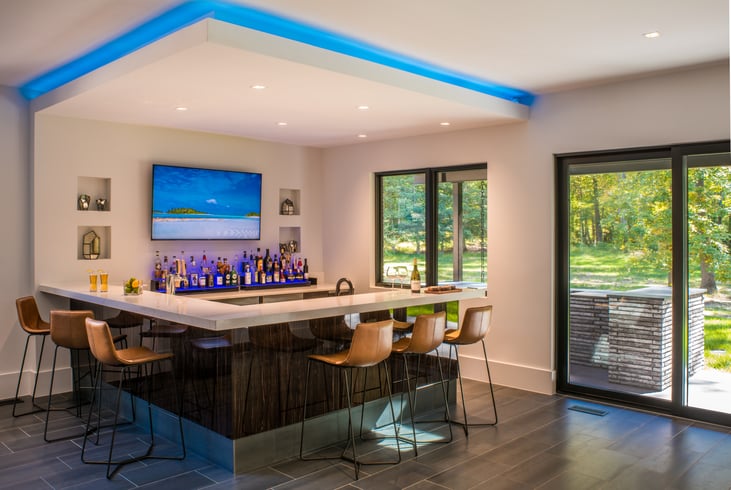 Modern Style High End Luxury Custom Home by Design Build Firm AV Architects and Builders in Great Falls Virginia Northern Virginia Custom Home Builders The Architect House