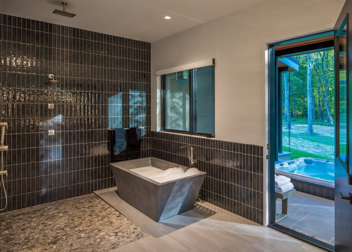 Modern Style High End Luxury Custom Home by Design Build Firm AV Architects and Builders in Great Falls Virginia Northern Virginia Custom Home Builders The Architect House