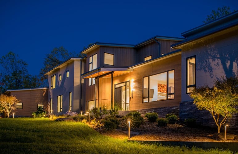 Modern Style High End Luxury Custom Home by Design Build Firm AV Architects and Builders in Great Falls Virginia Northern Virginia Custom Home Builders The Architect House