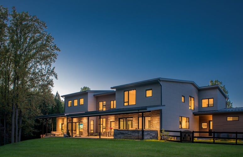 Modern Style High End Luxury Custom Home by Design Build Firm AV Architects and Builders in Great Falls Virginia Northern Virginia Custom Home Builders The Architect House