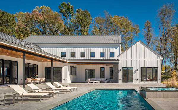 Modern Farmhouse Style Custom Home by AV Architects and Builders in Great Falls Northern Virginia