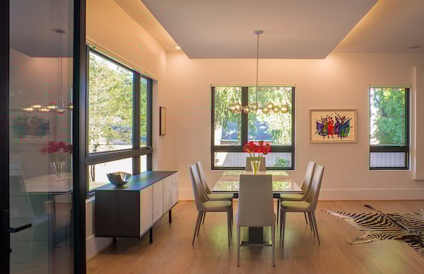 Modern Style Custom Home with Solar Panels by AV Architects and Builders in Arlington Northern Virginia