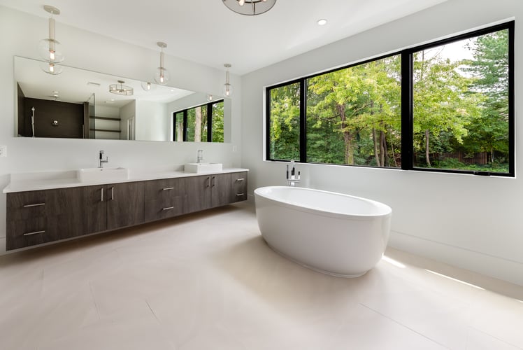 Modern Style Custom Home on a Hill by Design-Build Firm AV Architects and Builders in McLean Virginia Northern Virginia Custom Home Builders The Hill House