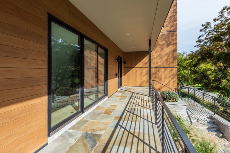 Modern Style Custom Home on a Hill by Design-Build Firm AV Architects and Builders in McLean Virginia Northern Virginia Custom Home Builders The Hill House