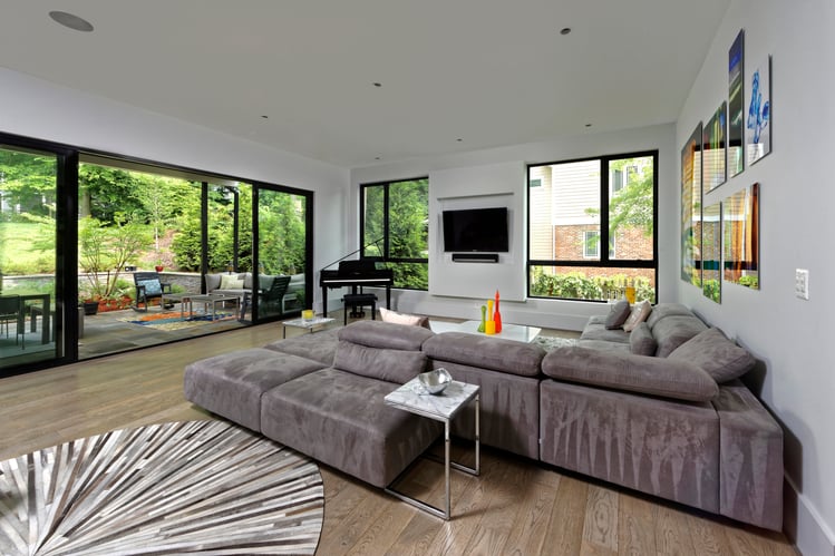 Modern Style Custom Home on a Hill by Design-Build Firm AV Architects and Builders in McLean Virginia Northern Virginia Custom Home Builders The Hill House