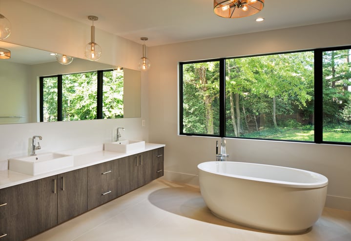 Modern Style Custom Home on a Hill by Design-Build Firm AV Architects and Builders in McLean Virginia Northern Virginia Custom Home Builders The Hill House