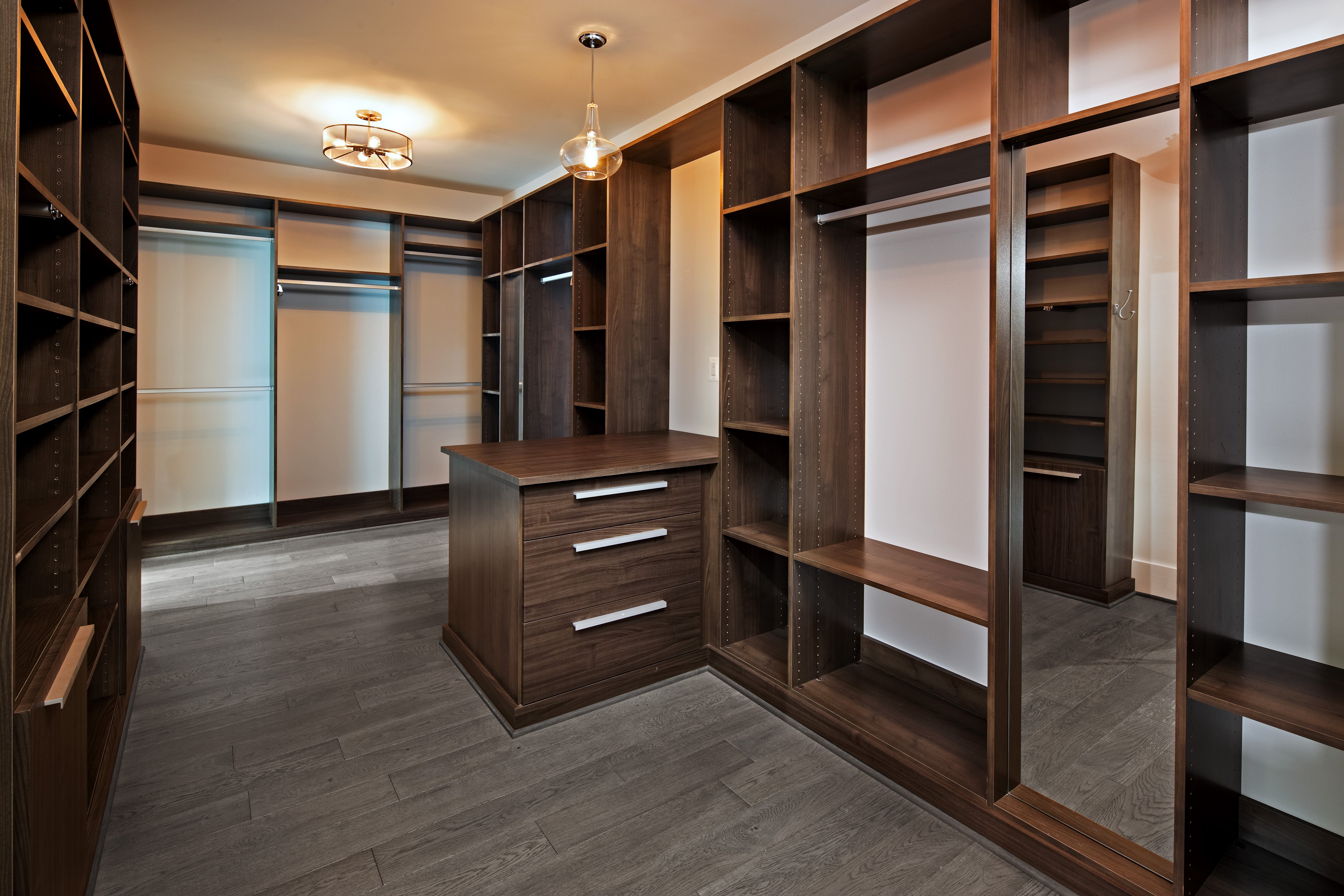 Modern Style Custom Closet on a Hill by AV Architects and Builders in McLean Northern Virginia