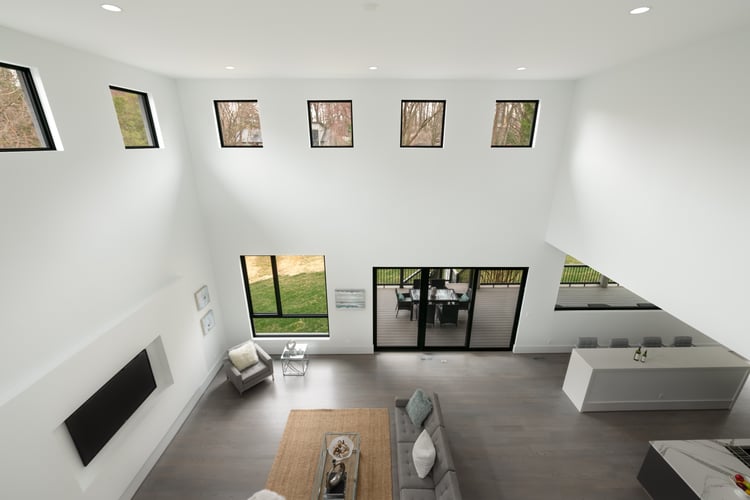 Modern Style High End Luxury Custom Home by Design Build Firm AV Architects and Builders in Great Falls Northern Virginia