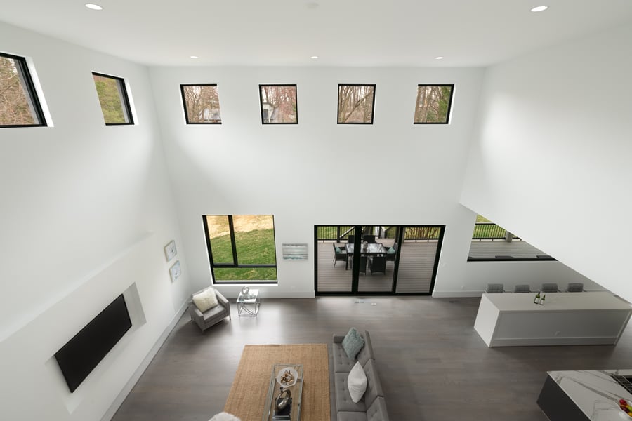 Modern Style High End Luxury Custom Home by Design Build Firm AV Architects and Builders in Great Falls Northern Virginia