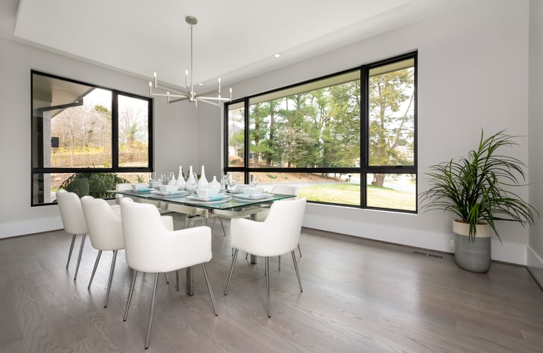 Modern Style High End Luxury Custom Home by Design Build Firm AV Architects and Builders in Great Falls Northern Virginia