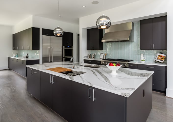 Modern Style High End Luxury Custom Home by Design Build Firm AV Architects and Builders in Great Falls Northern Virginia