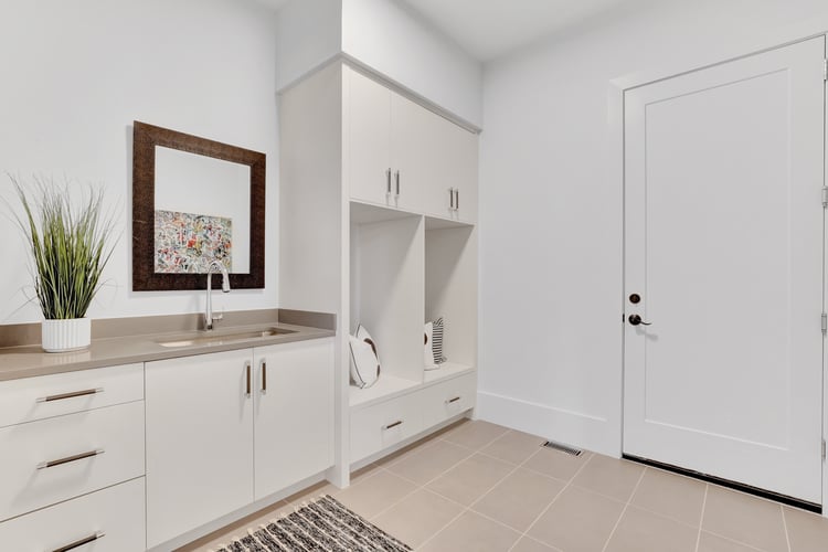 Main Level Living Modern Custom Home by AV Architects and Builders in Northern Virginia Falls Church Tysons Corner Luxury Living Room Great Room Open Concept Floor Plan
