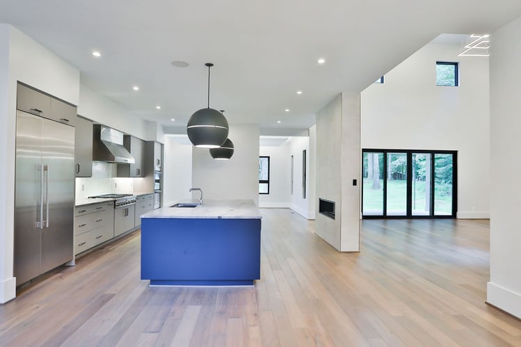 Modern Style High End Luxury Custom Home by Design Build Firm AV Architects and Builders in Great Falls Northern Virginia