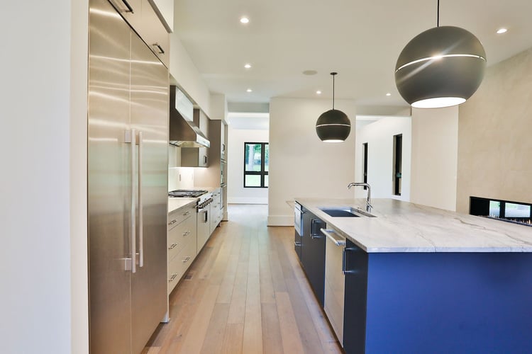 Modern Style High End Luxury Custom Home by Design Build Firm AV Architects and Builders in Great Falls Northern Virginia