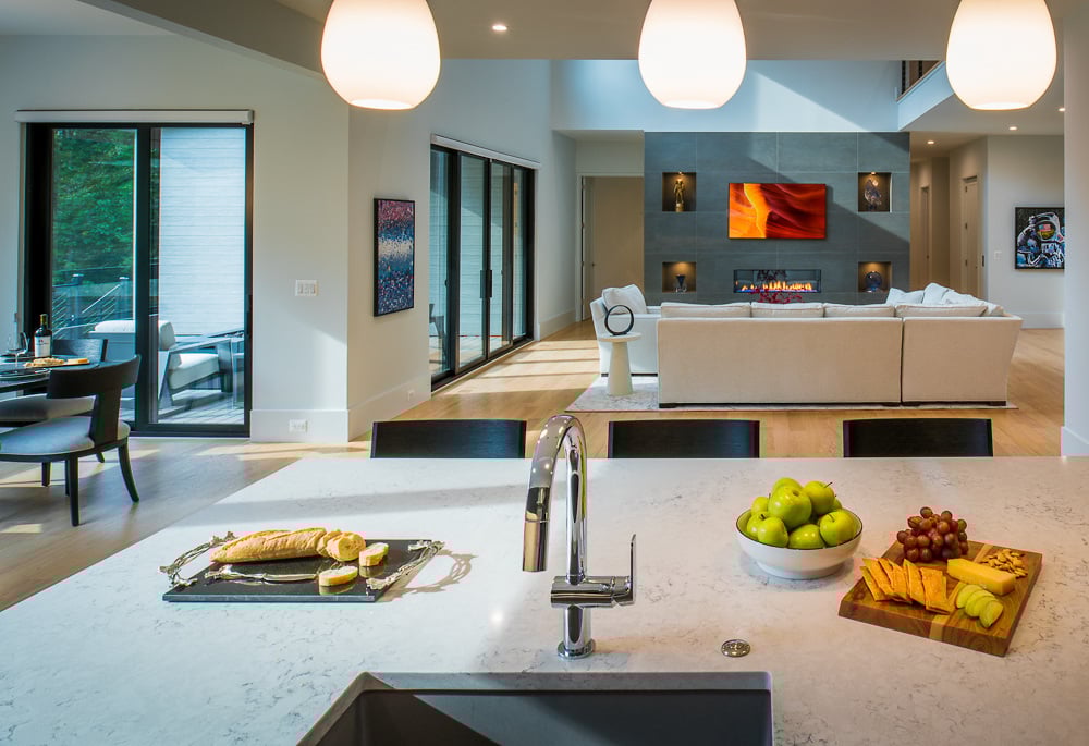 Modern Style High End Luxury Custom Home by Design Build Firm AV Architects and Builders in Great Falls Northern Virginia