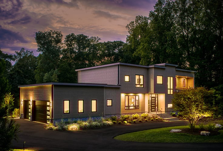 Modern Style High End Luxury Custom Home by Design Build Firm AV Architects and Builders in Great Falls Virginia Northern Virginia Custom Home Builders