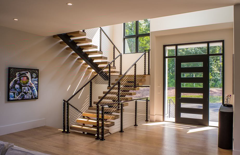 Modern Style High End Luxury Custom Home by Design Build Firm AV Architects and Builders in Great Falls Virginia Northern Virginia Custom Home Builders