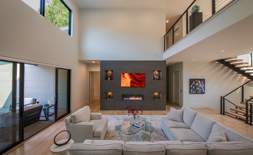 Modern Style High End Luxury Custom Home by Design Build Firm AV Architects and Builders in Great Falls Virginia Northern Virginia Custom Home Builders