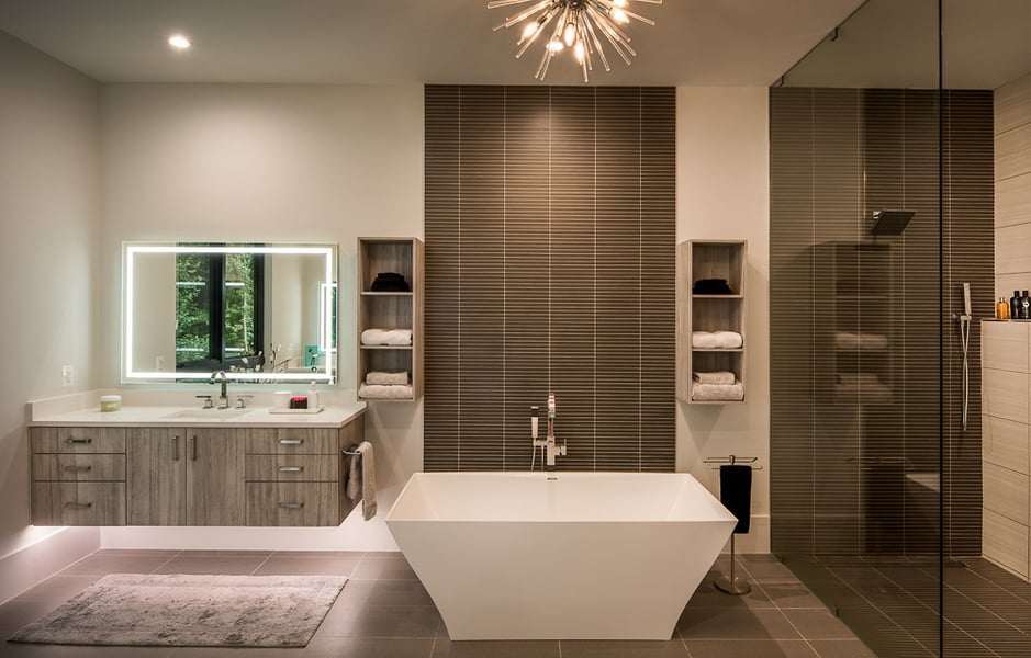Modern Style High End Luxury Custom Home by Design Build Firm AV Architects and Builders in Great Falls Northern Virginia