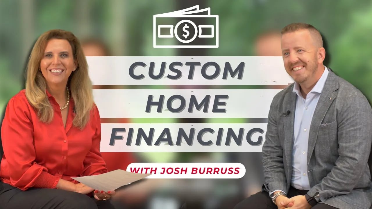 video of av architects and builders with lender josh burrus explaining the process of financing a new home construction loan