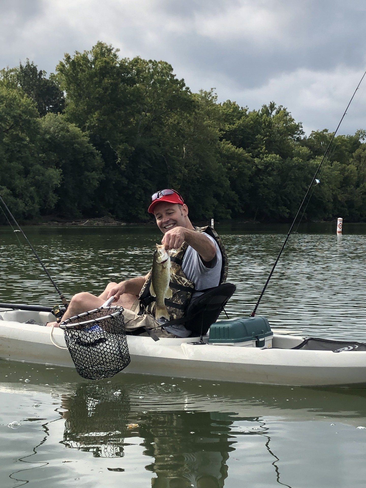 Tony Alonso Fishing in Riverbend Park on Potomac River AV Architects and Builders